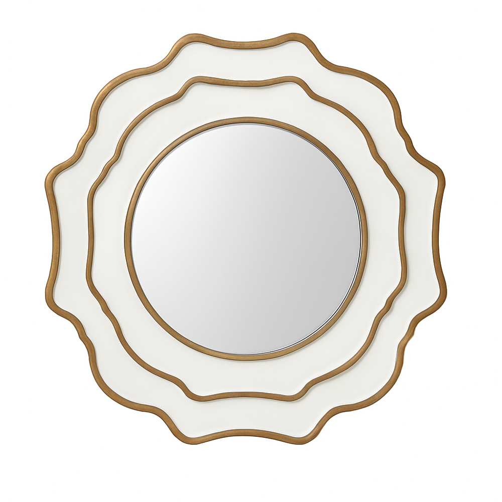 Marisol Scalloped Wall Mirror - Starboard Lane