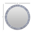 Radial Bone Wall Mirror, dimensions - Starboard Lane