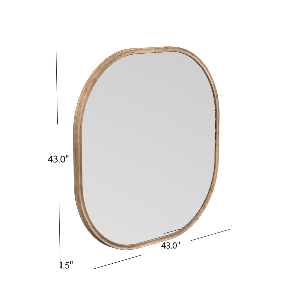 Richards Wall Mirror, dimensions - Starboard Lane