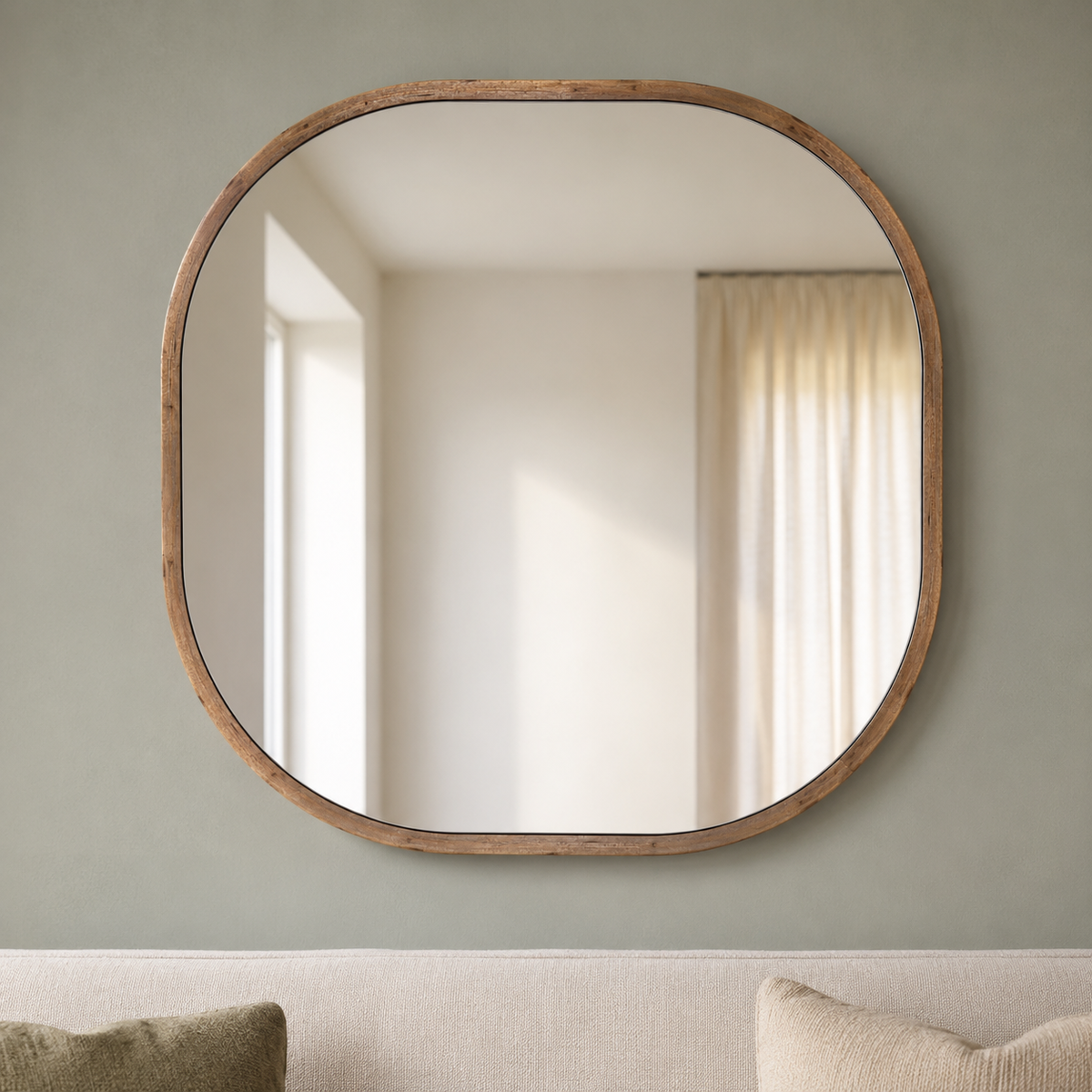 Richards Wall Mirror, styled in a room - Starboard Lane