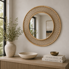 Biedel Wall Mirror, styled in a room - Starboard Lane