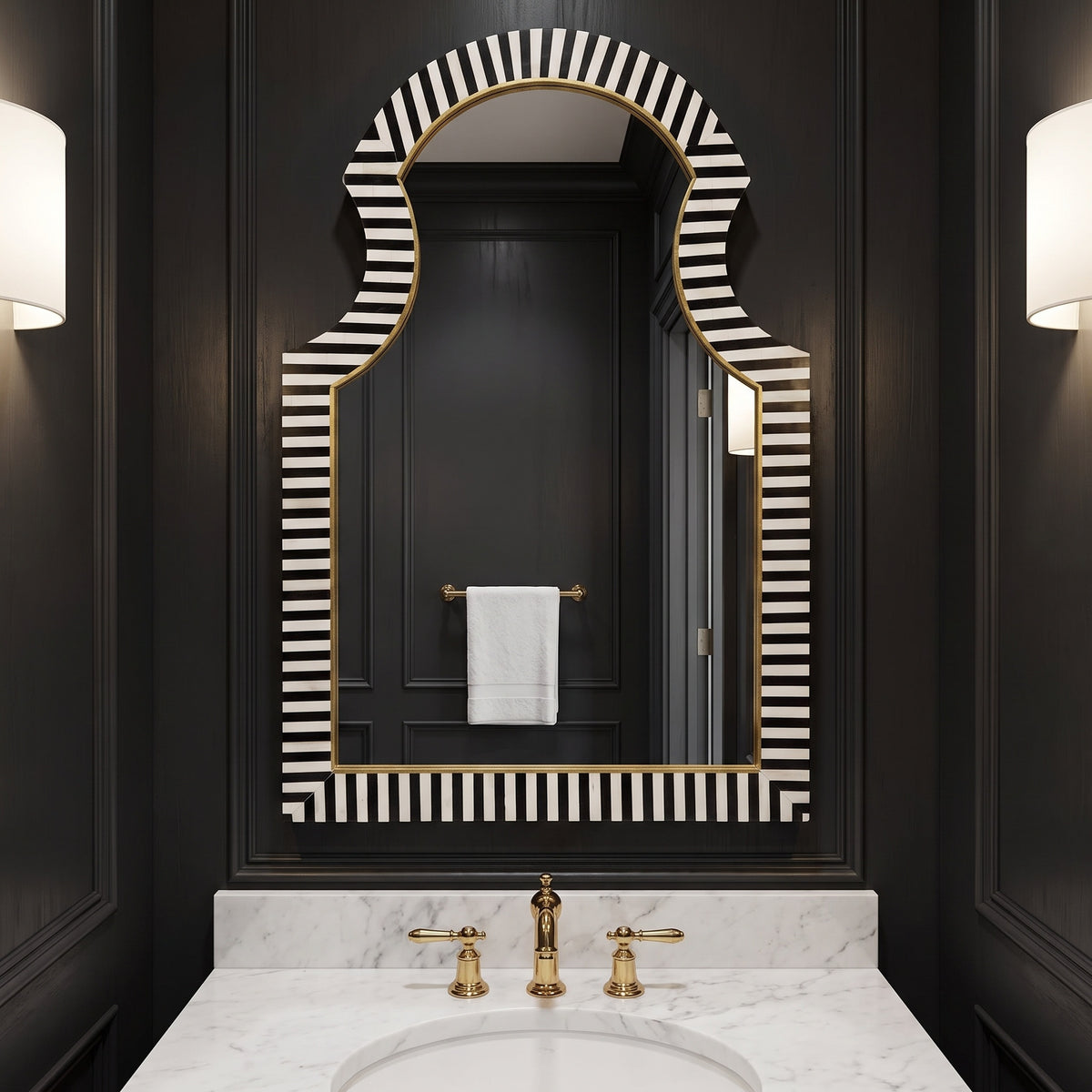 Martens Wall Mirror, styled in a room - Starboard Lane