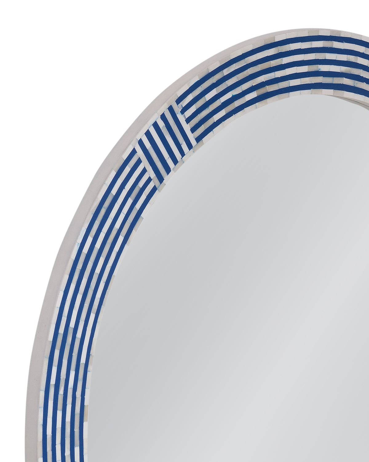 Blue Circle Wall Mirror, detail - Starboard Lane
