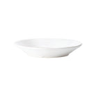 Melamine Lastra White Shallow Bowl, white melamine with a rustic Lastra edge