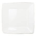 Melamine Lastra White Square Platter, white melamine with a rustic Lastra edge