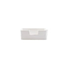 Melamine Lastra White Guest Towel Holder, white melamine with a rustic Lastra edge