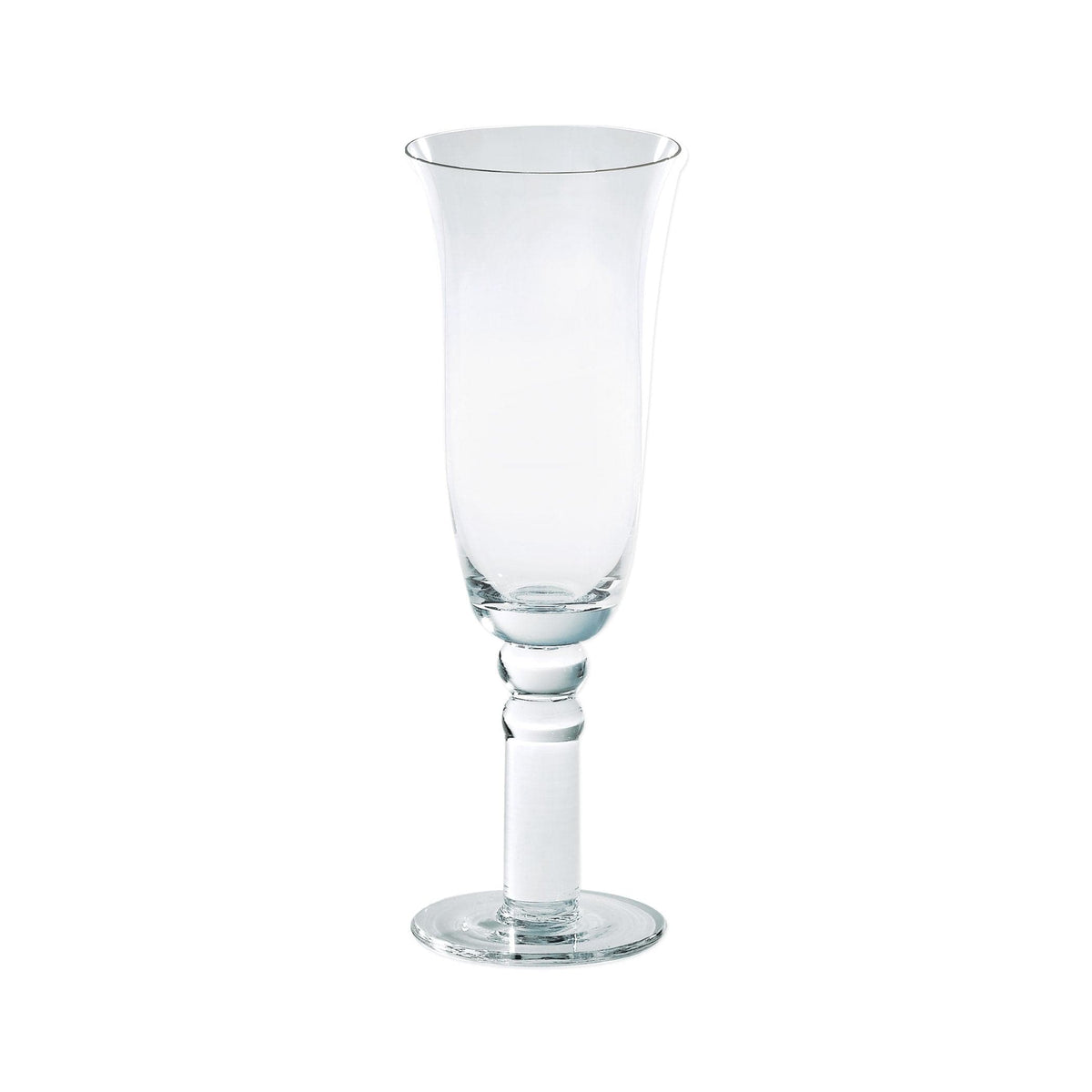 Puccinelli Champagne Glass, classic clear mouthblown glass