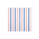 Papersoft Americana Stripe Dinner Napkins, red, white, and blue stripes