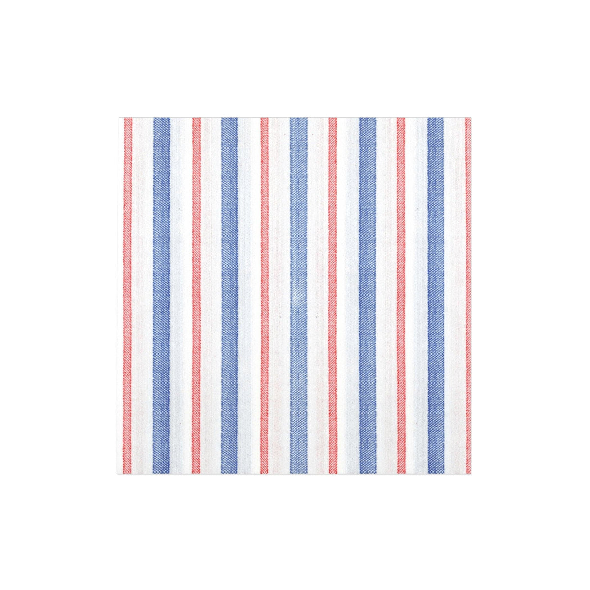 Papersoft Americana Stripe Dinner Napkins, red, white, and blue stripes