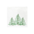 Papersoft Lastra Holiday Dinner Napkins, painted evergreen trees