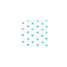 Papersoft Dot Aqua Cocktail Napkins, aqua painted dots