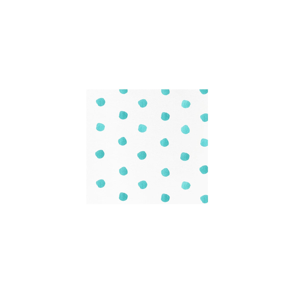 Papersoft Dot Aqua Cocktail Napkins, aqua painted dots