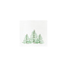 Papersoft Lastra Holiday Cocktail Napkins, painted evergreen trees