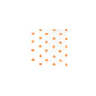 Papersoft Dot Orange Cocktail Napkins, orange painted dots