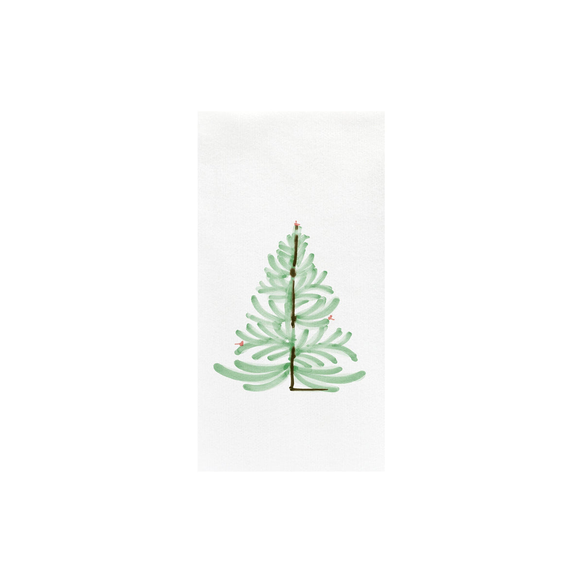 Papersoft Lastra Holiday Guest Towels, painted evergreen trees