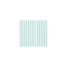 Papersoft Capri Aqua Cocktail Napkins, aqua and white stripes