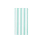 Papersoft Capri Aqua Guest Towels, aqua and white stripes