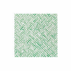 Papersoft Greek Key Green Dinner Napkins, green interlocking lattice