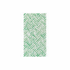 Papersoft Greek Key Green Guest Towels, green interlocking lattice