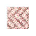 Papersoft Greek Key Red Dinner Napkins, red interlocking lattice