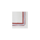 Papersoft Campagna Red Cocktail Napkins, painterly red border with dots