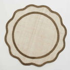 Brown Scalloped Woven Placemat, Set of 4 - Starboard Lane