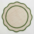 Green Scalloped Woven Placemat, Set of 4 - Starboard Lane