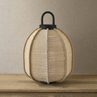 Maltby Exterior Rechargeable Table Lamp, Large, styled view - Starboard Lane