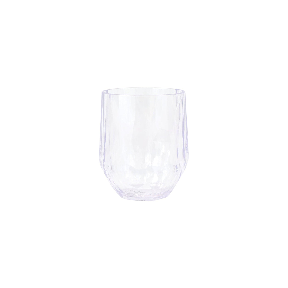 Superglass Polycarbonate Stemless Wine Glass, shatterproof polycarbonate that looks like glass