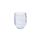 Superglass Polycarbonate Blue Stemless Wine Glass, shatterproof polycarbonate that looks like glass