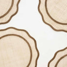 Brown Scalloped Woven Placemat, Set of 4 - Starboard Lane