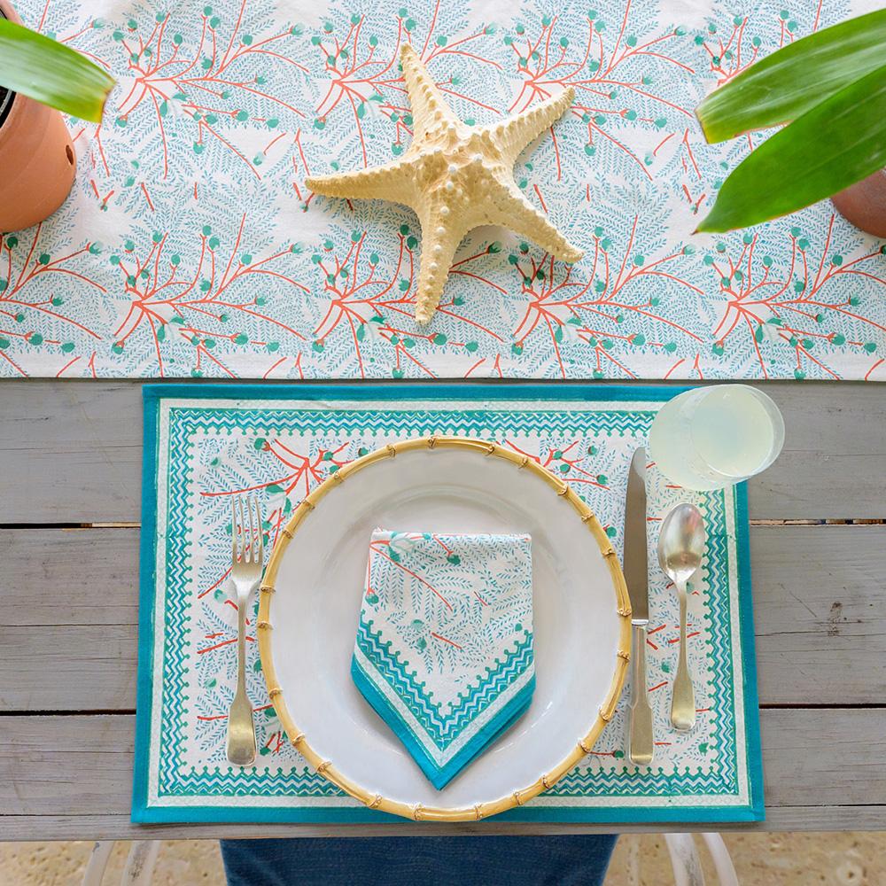 Sea Fan Placemat, Set of 4 - Starboard Lane