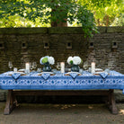 Bohemian Floral Azure Blue & Aqua Tablecloth - Starboard Lane