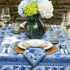 Bohemian Floral Azure Blue & Aqua Napkin, Set of 4 - Starboard Lane