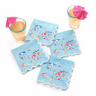 Day at the Beach Cocktail Napkin, Set of 4 - Starboard Lane