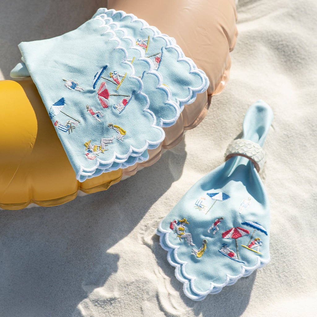 Day at the Beach Napkin, Set of 4 - Starboard Lane
