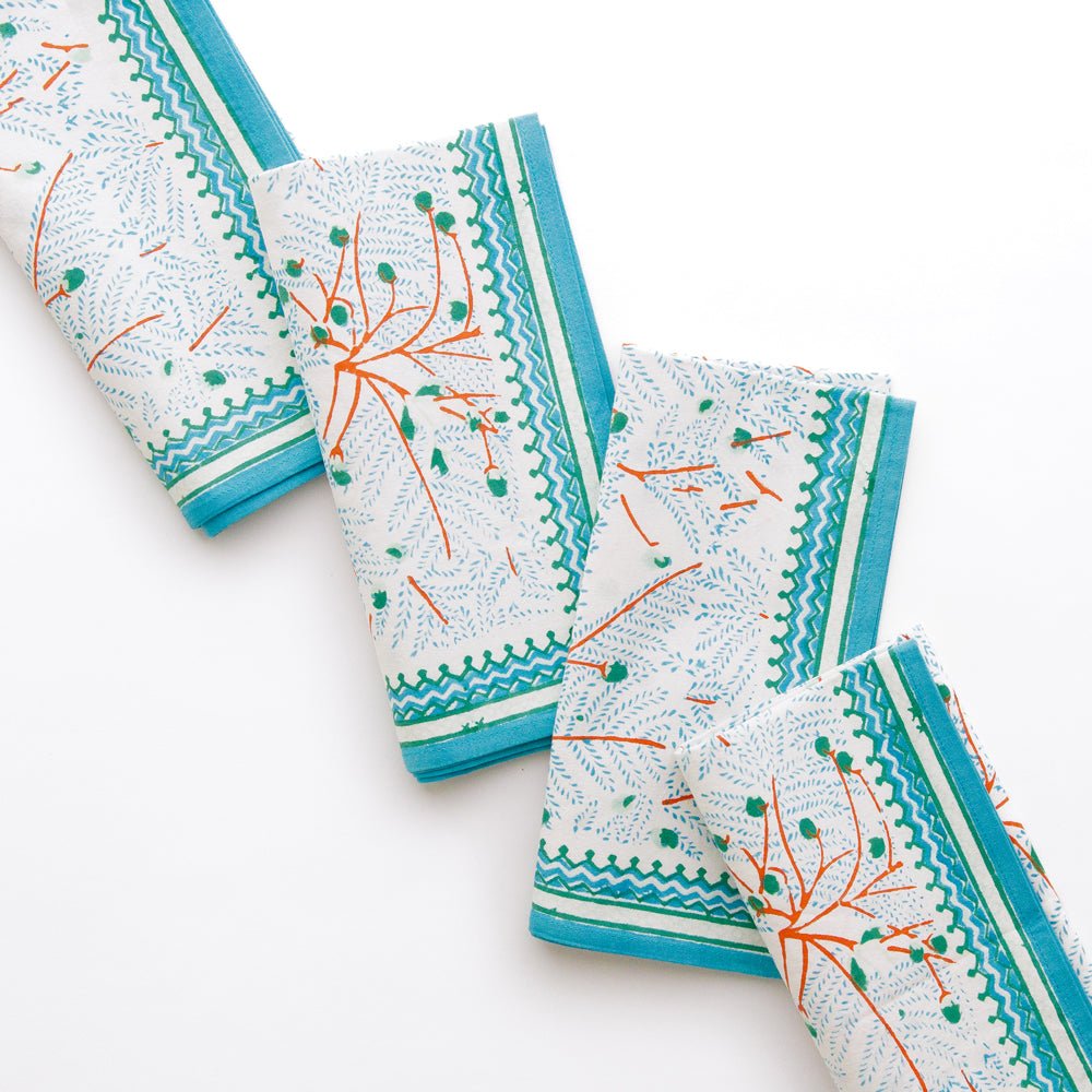 Sea Fan Napkin, Set of 4 - Starboard Lane