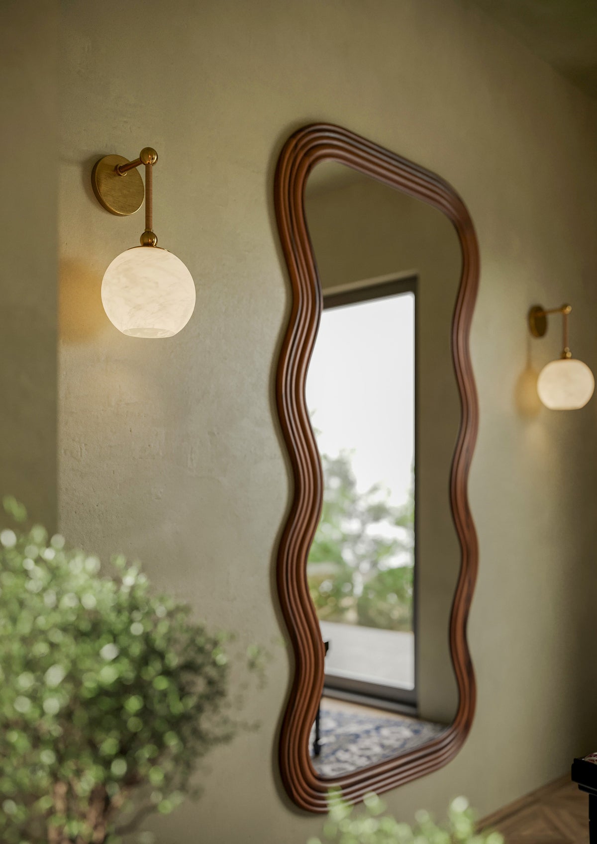 Abbie Wall Sconce, styled in a room - Starboard Lane