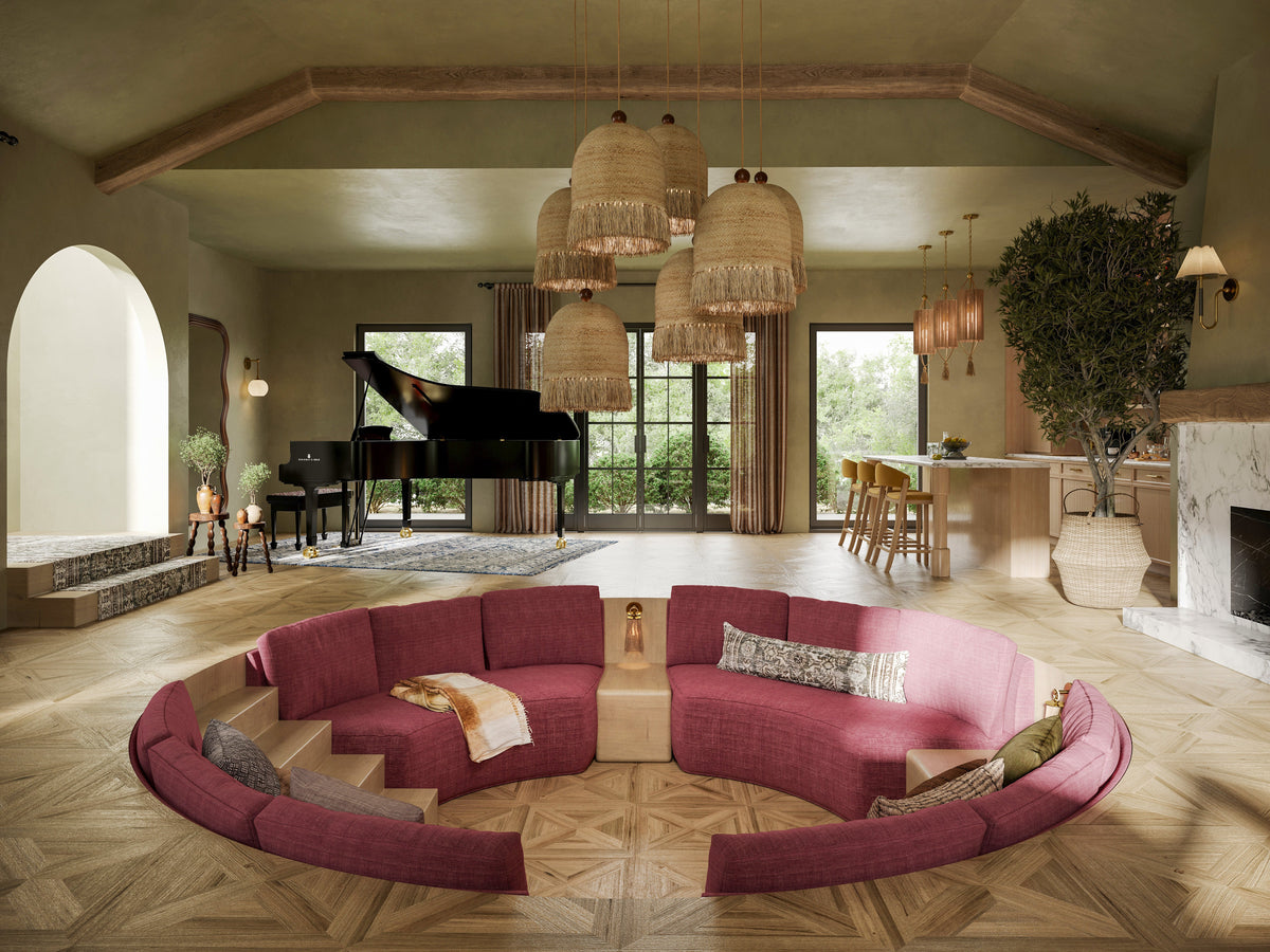 Abbie Wall Sconce, styled in a room - Starboard Lane