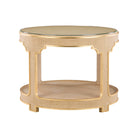 Yangon Hall Table - Natural, front view - Starboard Lane