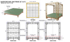 Paradise Canopy Bed - Queen, detail - Starboard Lane
