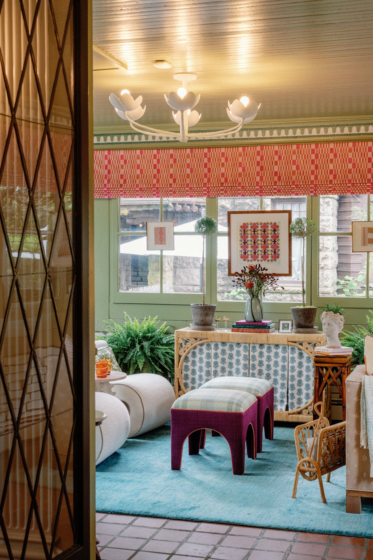 Arcata Chandelier, styled in a room - Starboard Lane