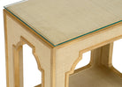 Yangon Side Table - Natural, front view - Starboard Lane