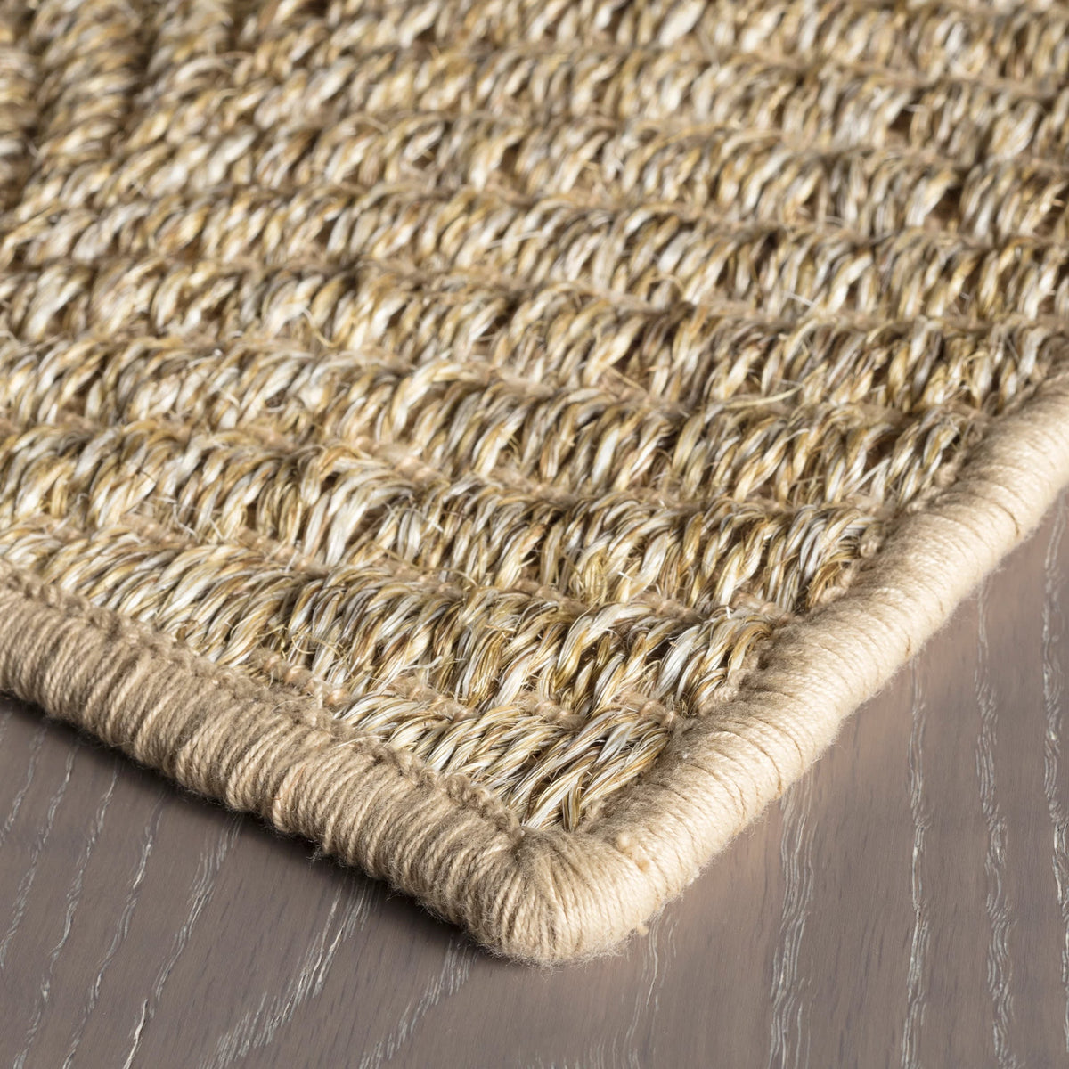 Wave Woven Sisal Rug, Natural, styled in a room - Starboard Lane
