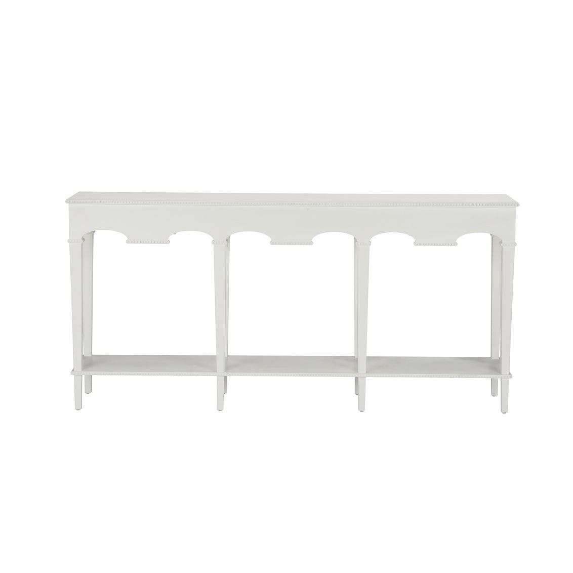 Oslo Console - White, front view - Starboard Lane