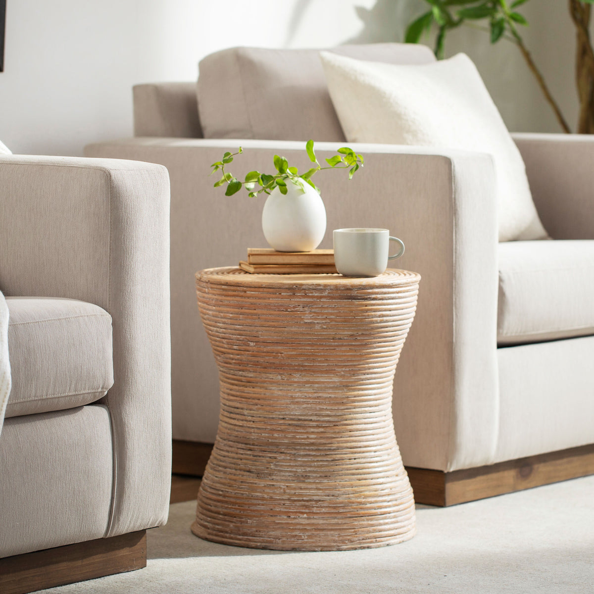 Balinese Accent Table, styled in a room - Starboard Lane