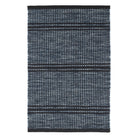 Malta Handwoven Wool Rug, Navy - Starboard Lane
