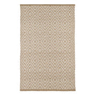 Diamond Indoor/Outdoor Rug, Khaki/White - Starboard Lane