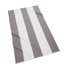 Block Stripe Fouta Beach Towels in Charcoal