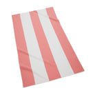 Block Stripe Fouta Beach Towels in Coral